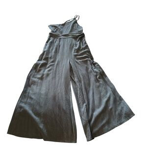 Gray Women's Wide leg One Arm Jumpsuit